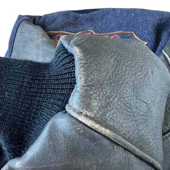 Vintage Bears Varsity Jacket - Blue and Brown - Picture 10 of 15